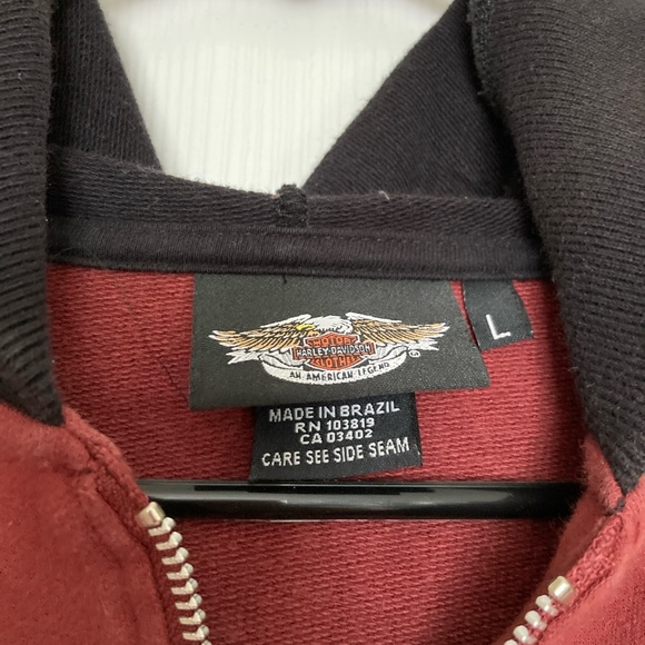 Harley Davidson Zip Up Hooded Jacket Women’s Size Medium - Picture 2 of 5